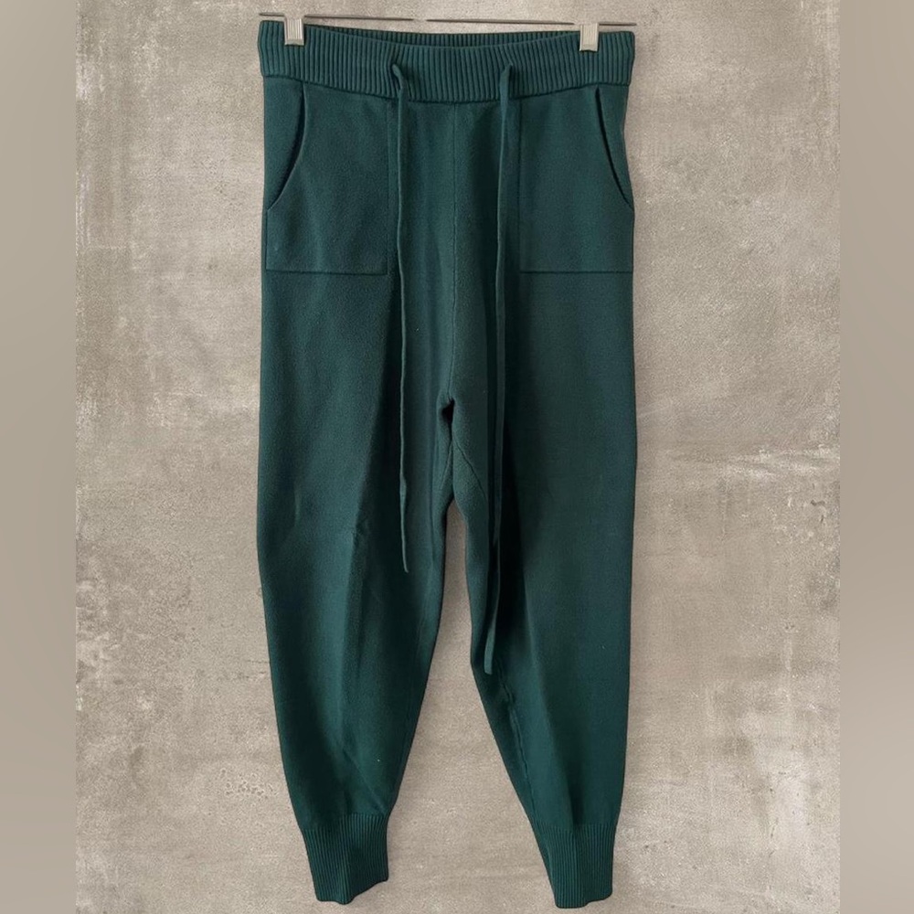 Anrabess Green Knit Lounge Set Sweater + Joggers Size M - Picture 3 of 3